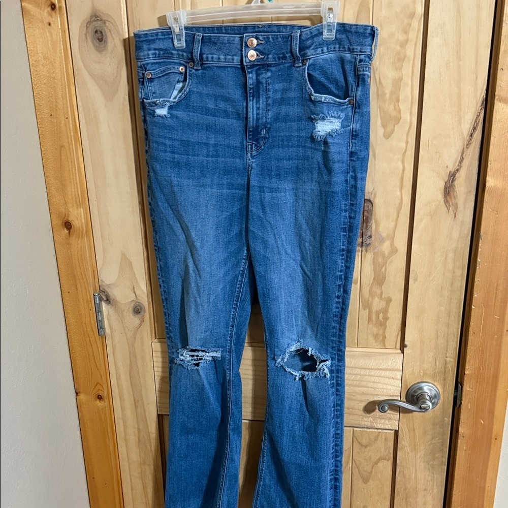 American Eagle Super Stretch Hi-Rise Artist Flare